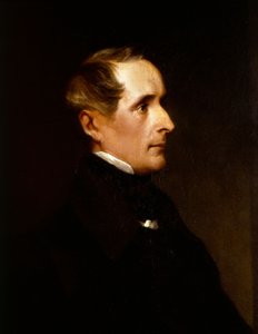 Portret van Alphonse de Lamartine (detail) 1848 door Henry Wyndham Phillips