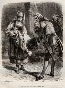De geboorte van Louise Auguste, hertogin van Augustenborg (gravure) door Henry de Kock