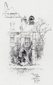 Een Glimp vanuit de Tuin, Staple Inn door Herbert (after) Railton