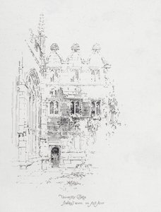 Kamer van de Engelse dichter Percy Bysshe Shelley op de eerste verdieping van University College, Oxford