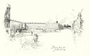Finsbury Square, vanaf Artillery Place, Londen