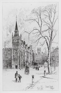 Inner Temple Bibliotheek door Herbert (after) Railton
