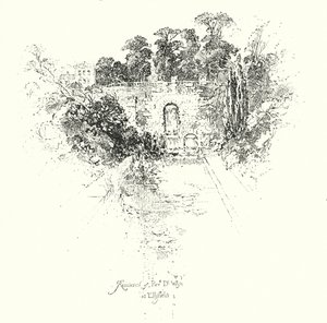 Woonplaats van dominee Dr. Wise, in Ellsfield door Herbert (after) Railton