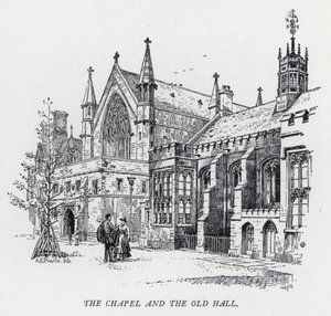 De Kapel en de Oude Hal (gravure)