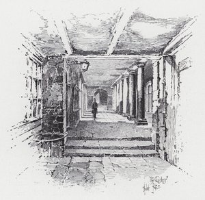 De Kloosters (gravure) door Herbert (after) Railton