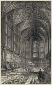 De herdenkingskapel door Herbert (after) Railton