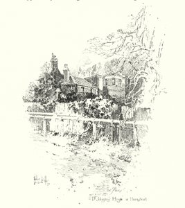 De Priory, huis van Dr. Johnson, in Hampstead, Londen door Herbert (after) Railton