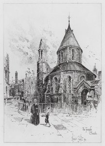 De Tempelkerk door Herbert (after) Railton