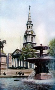 Kerk van St Martin-in-the-Fields, Trafalgar Square, Londen, ca. 1930s