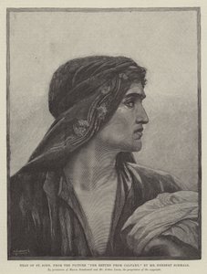 Hoofd van St. Johannes, uit het schilderij De terugkeer van Calvarie