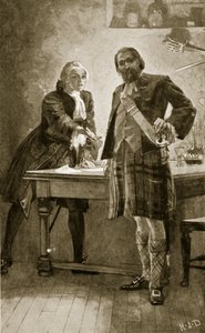 Prins Charles doet een beroep op Cameron van Lochiel, illustratie uit 