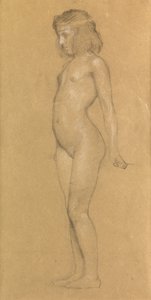 Studie voor "De Slepend Wolken van Glorie", 1898 door Herbert James Draper
