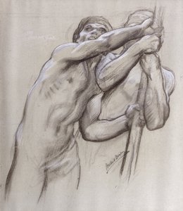De stuurknuppel, studie voor 