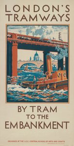 Met de tram naar de Embankment, 1924