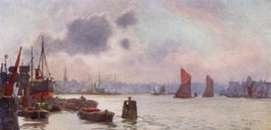 Lavender Wharf door Herbert Menzies (after) Marshall