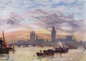 Westminster Torens door Herbert Menzies (after) Marshall