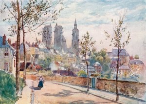 Laon vanaf de boulevards door Herbert Menzies Marshall