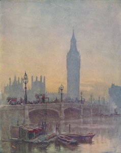 De Houses of Parliament, Londen, 1910