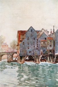 De oude molens bij Meaux door Herbert Menzies Marshall