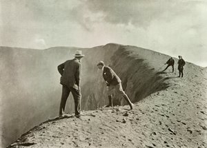 Aan de rand van de krater, Asama-Yama, 1910