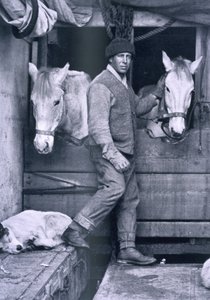 Kapitein Oates en twee van de pony