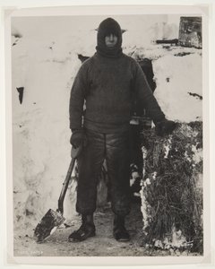 Kapitein Oates tijdens de Terra Nova-expeditie (1910-13) naar de Zuidpool door Herbert Ponting