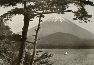 Fuji vanaf het Shoji-meer, 1910