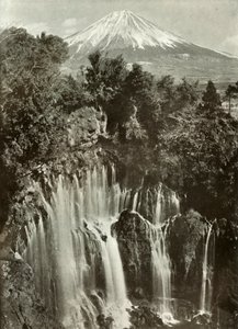 Fuji en de Shira-Ito-waterval, 1910