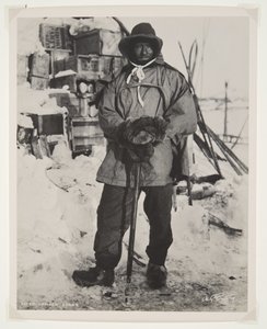 Onderofficier Evans tijdens de Terra Nova-expeditie (1910-13) naar de Zuidpool door Herbert Ponting