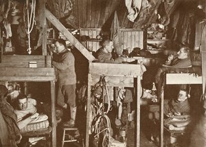 De Tenements Cherry-Garrard, Bowers, Oates, Meares, Atkinson, 9 oktober 1911 door Herbert Ponting