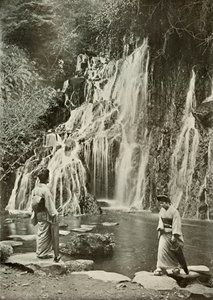De Waterval van Vallende Juwelen bij Yumoto, 1910