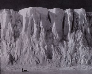 De wallen van Mount Erebus door Herbert Ponting