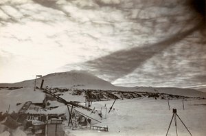 De lucht in Antarctica door Herbert Ponting