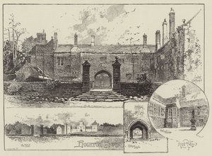 Hoghton Tower in Lancashire door Herbert Railton