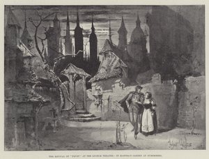 De heropleving van Faust in het Lyceum Theatre, in Martha