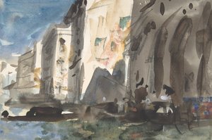Brug op het Grote Kanaal, Venetië, 19e eeuw door Hercules Brabazon Brabazon