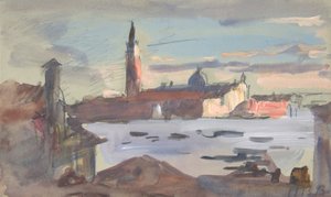 San Giorgio Maggiore, Venetië, 1840-1906 door Hercules Brabazon Brabazon