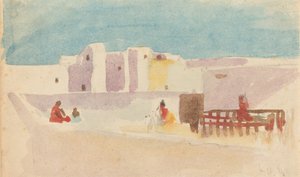 Muren van een Noord-Afrikaanse Stad door Hercules Brabazon Brabazon