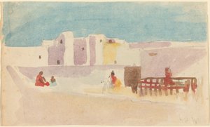 Muren van een Noord-Afrikaanse Stad door Hercules Brabazon Brabazon