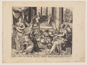 Parabel van de wijze en dwaze maagden: De wijze maagden door Herman Jansz. Muller