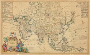 Kaart van Azië uit 1730 door Herman Moll door Herman Moll