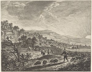 Varkenshoeder door Herman Saftleven