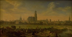 Uitzicht op Utrecht door Herman Saftleven