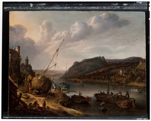Een rivierlandschap
