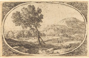 Een Landschap met een Grote Boom door Herman van Swanevelt