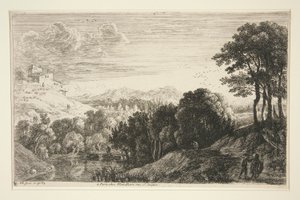 Landschap met Zonsondergang, uit de serie Heuvel Landschappen