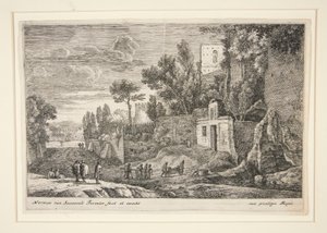 Landschap met een Ziekenhuis, uit de serie Twaalf Landschappen