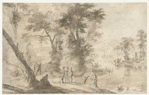 Landschap met de Doop van de Kamerling