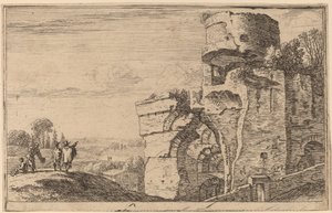 Ruïnes op de Palatijnse Heuvel door Herman van Swanevelt