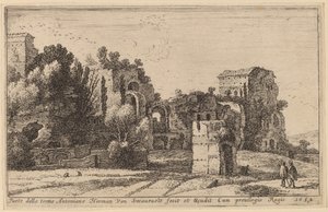 De Baden van Caracalla door Herman van Swanevelt